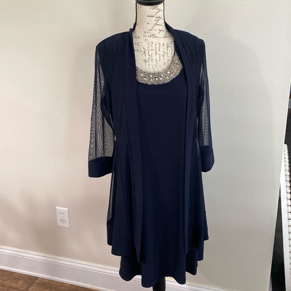 R & M Richards Navy Blue cocktail dress